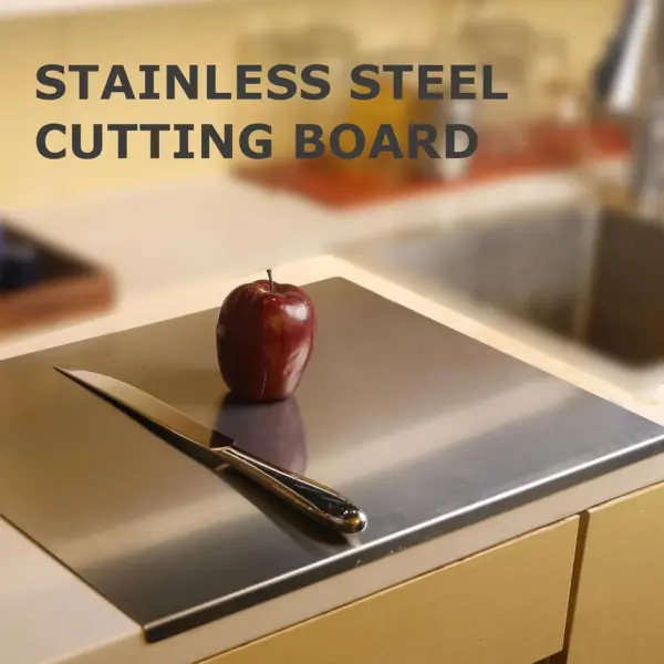 Large 304 Stainless Steel Cutting Board with Sealed Lid - easy to clean Multipurpose Kitchen Board - Image 57