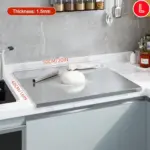 Large Stainless Steel Cutting Board with Lip - easy to clean Sealed-Lid Chopping Board for Meat & Baking - Image 2