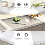 Z-Shaped 304 Stainless Steel Double-Edge Cutting Board - Extra-Large Pastry and Protection Mat - Image 5