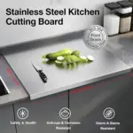 Large 304 Stainless Steel Cutting Board with Sealed Lid - easy to clean Multipurpose Kitchen Board - Image 11