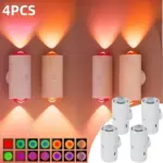 Motion Sensor Night Lights - USB-C Rechargeable Magnetic Wall Lamps with Colorful Neon Modes - Image 26