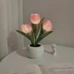 LED Tulip Table Lamp with Vase - Adjustable Brightness & Color Modes USB Powered - Image 20