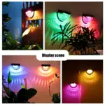 Solar Fence & Wall Lights with Motion Sensor - Rechargeable Multi-Color LED Outdoor Lamp - Image 22