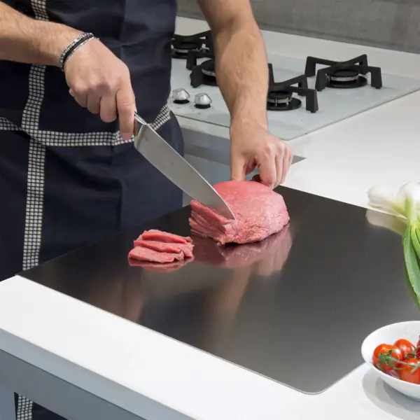 Large 304 Stainless Steel Cutting Board with Sealed Lid - easy to clean Multipurpose Kitchen Board - Image 13