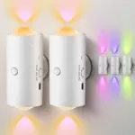 LED Motion Sensor Night Lights - 7-Color Rechargeable Magnetic Lamps