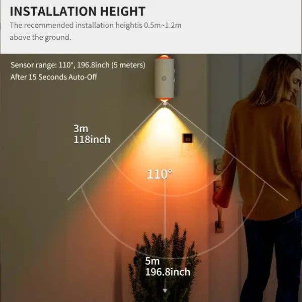 Motion Sensor Night Lights - USB-C Rechargeable Magnetic Wall Lamps with Colorful Neon Modes - Image 22