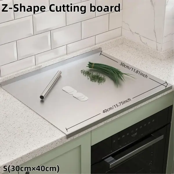 XXL 304 Stainless Steel Cutting Board - Anti-Slip, Moisture-resistant design Heavy-Duty Kitchen Board - Image 11