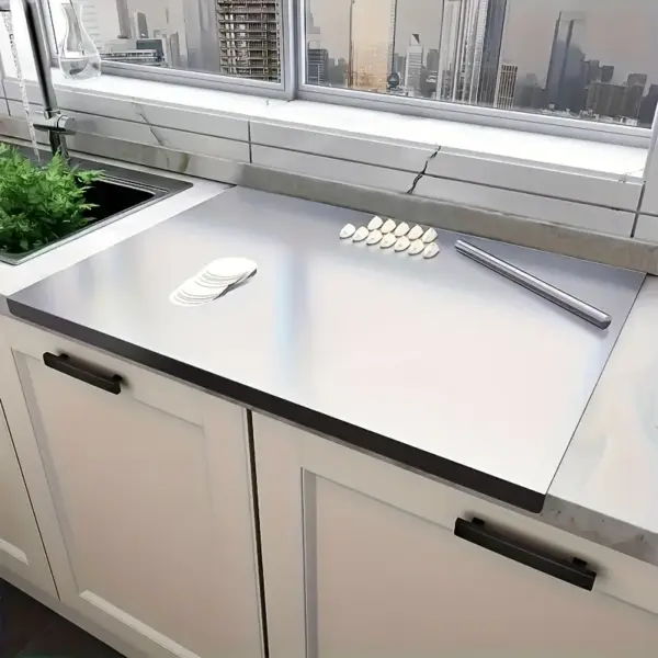 XXL 304 Stainless Steel Cutting Board - Anti-Slip, Moisture-resistant design Heavy-Duty Kitchen Board - Image 26