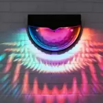 Solar Fence & Wall Lights with Motion Sensor - Rechargeable Multi-Color LED Outdoor Lamp - Image 47