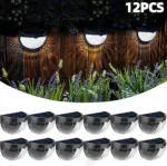 Solar Fence & Wall Lights with Motion Sensor - Rechargeable Multi-Color LED Outdoor Lamp - Image 37
