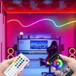 RGB Neon LED Strip Lights - Music Sync Waterproof Flexible DIY Light for Bedroom & Gaming Room - Image 4