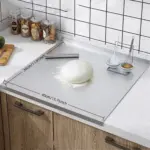 Z-Shaped 304 Stainless Steel Double-Edge Cutting Board - Extra-Large Pastry and Protection Mat