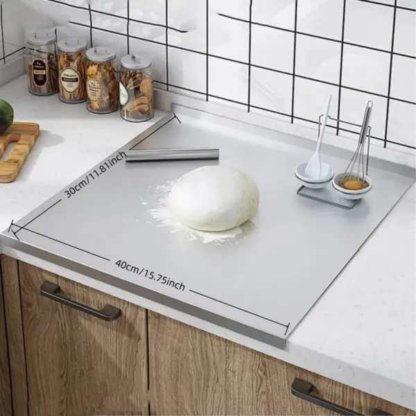 dg-VTqWDfmLSJcl_d01027hii8u0.webp Z-Shaped 304 Stainless Steel Double-Edge Cutting Board - Extra-Large Pastry and Protection Mat - Image 1