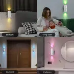 LED Motion Sensor Night Lights - 7-Color Rechargeable Magnetic Lamps - Image 34