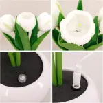 LED Tulip Table Lamp with Vase - Adjustable Brightness & Color Modes USB Powered - Image 15