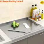 Large 304 Stainless Steel Cutting Board with Sealed Lid - easy to clean Multipurpose Kitchen Board - Image 43