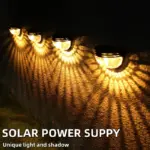 Solar Fence & Wall Lights with Motion Sensor - Rechargeable Multi-Color LED Outdoor Lamp - Image 36
