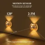 Magnetic Motion Sensor Wall Lights - Luxurious Rechargeable Lamps for Home - Image 10