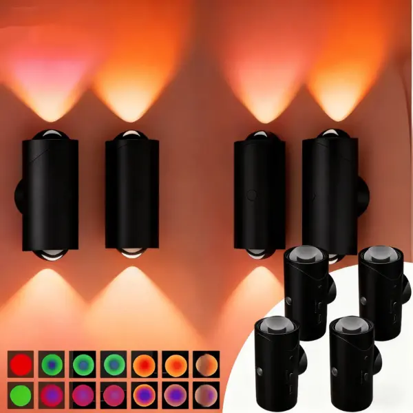 dg-fUqZDLpcaYcP_d0102x3t94w0.webp Motion Sensor Night Lights - USB-C Rechargeable Magnetic Wall Lamps with Colorful Neon Modes - Image 1
