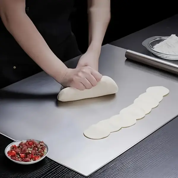XXL 304 Stainless Steel Cutting Board - Anti-Slip, Moisture-resistant design Heavy-Duty Kitchen Board - Image 4