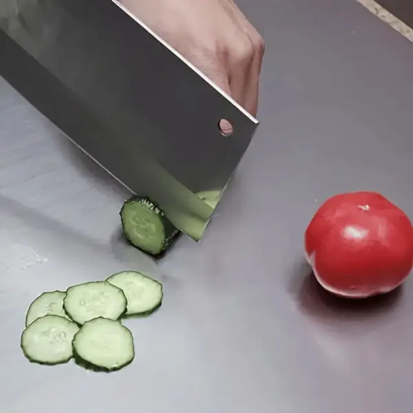 XXL Stainless Steel Double-Sided Cutting & Baking Tray - Versatile Kitchen Board & Serving Platter - Image 69