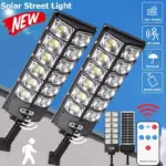 High-Brightness LED Solar Street Light - 8000LM Waterproof Dusk-to-Dawn Road Lamp - Image 2