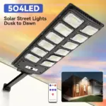High-Brightness LED Solar Street Light - 8000LM Waterproof Dusk-to-Dawn Road Lamp - Image 16