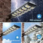 High-Brightness LED Solar Street Light - 8000LM Waterproof Dusk-to-Dawn Road Lamp - Image 10