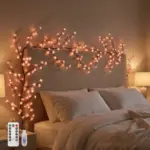 LED Cherry Blossom Wall Vine - Flexible Branch Lights with Remote & 8 Lighting Modes