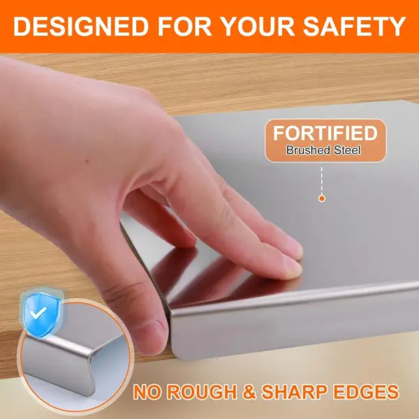 Large 304 Stainless Steel Cutting Board with Sealed Lid - easy to clean Multipurpose Kitchen Board - Image 56