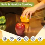 Large 304 Stainless Steel Cutting Board with Sealed Lid - easy to clean Multipurpose Kitchen Board - Image 58