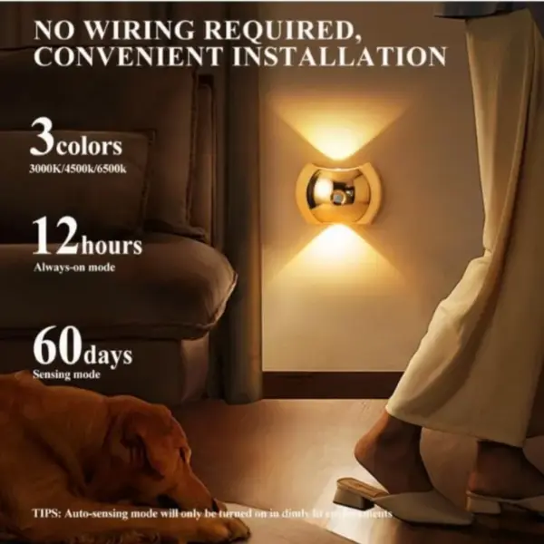 Magnetic Motion Sensor Wall Lights - Luxurious Rechargeable Lamps for Home - Image 16