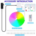 RGB Neon LED Strip Lights - Music Sync Waterproof Flexible DIY Light for Bedroom & Gaming Room - Image 14