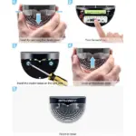 Solar Fence & Wall Lights with Motion Sensor - Rechargeable Multi-Color LED Outdoor Lamp - Image 28
