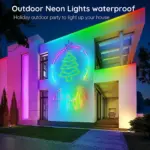 RGB Neon LED Strip Lights - Music Sync Waterproof Flexible DIY Light for Bedroom & Gaming Room - Image 11
