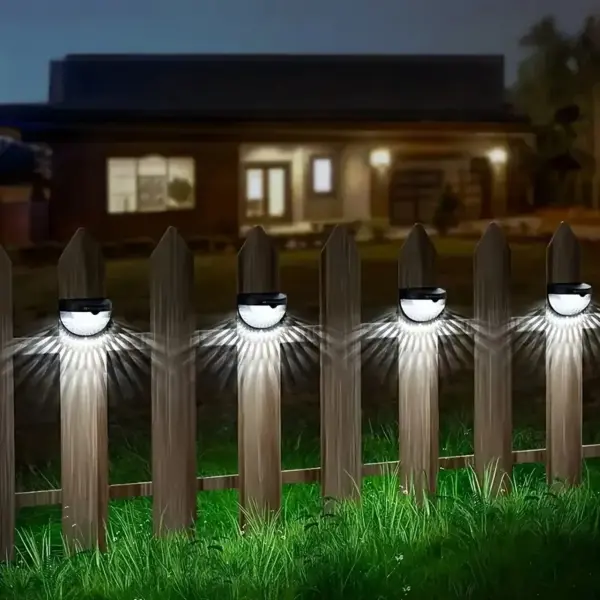 Solar Fence & Wall Lights with Motion Sensor - Rechargeable Multi-Color LED Outdoor Lamp - Image 67