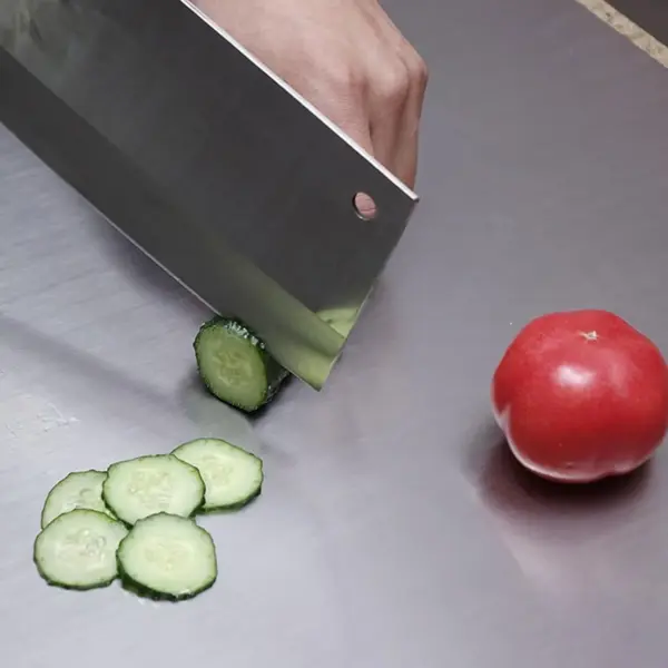 Z-Shaped 304 Stainless Steel Double-Edge Cutting Board - Extra-Large Pastry and Protection Mat - Image 11