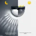 Solar Fence & Wall Lights with Motion Sensor - Rechargeable Multi-Color LED Outdoor Lamp - Image 38
