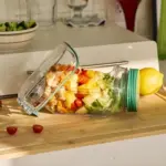 Leak-Resistant Salad Container with Dressing Cup & Side Opening - Travel-Friendly Lunch Box (Green) - Image 9