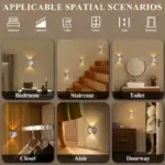 Magnetic Motion Sensor Wall Lights - Luxurious Rechargeable Lamps for Home - Image 9