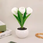 LED Tulip Table Lamp with Vase - Adjustable Brightness & Color Modes USB Powered - Image 13
