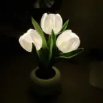 LED Tulip Table Lamp with Vase - Adjustable Brightness & Color Modes USB Powered - Image 9