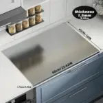 XXL Stainless Steel Double-Sided Cutting & Baking Tray - Versatile Kitchen Board & Serving Platter - Image 60