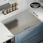 XXL Stainless Steel Double-Sided Cutting & Baking Tray - Versatile Kitchen Board & Serving Platter - Image 2