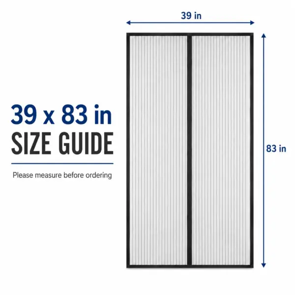 Magnetic Screen Door – Self Closing Mosquito Net Mesh Curtain for Patio & Sliding Doors - Image 3