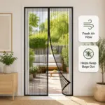 Magnetic Screen Door – Self Closing Mosquito Net Mesh Curtain for Patio & Sliding Doors - Image 6