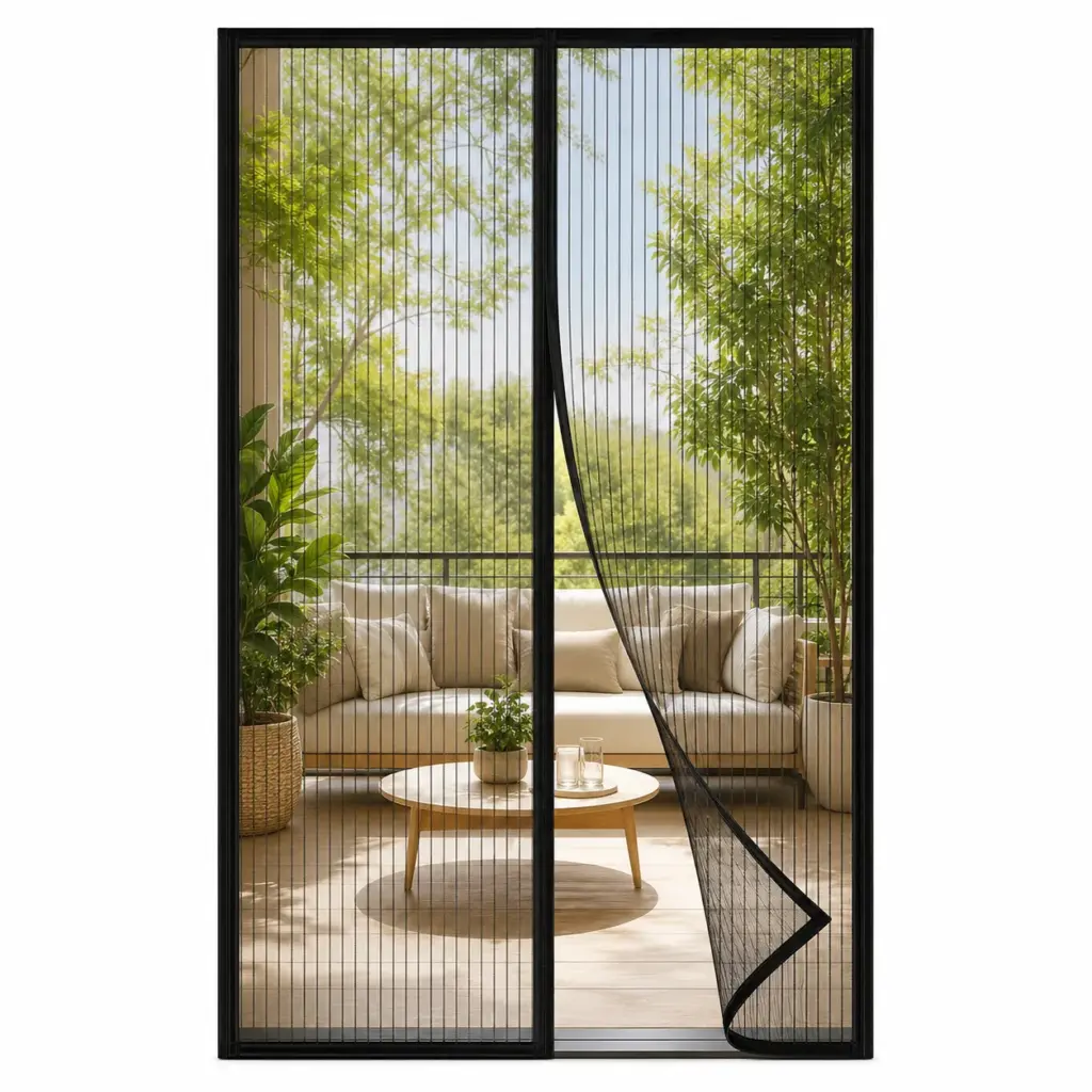Magnetic Screen Door – Self Closing Mosquito Net Mesh Curtain for Patio & Sliding Doors