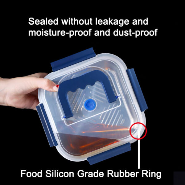 Extra-Large Stainless Steel Food Storage Containers with Blue Lids - Airtight & Leak-Proof - Image 64