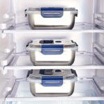 Extra-Large Stainless Steel Food Storage Containers with Blue Lids - Airtight & Leak-Proof - Image 11