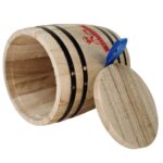 1-Piece Mini Wood Canister - Airtight Solid Wood Storage Jar